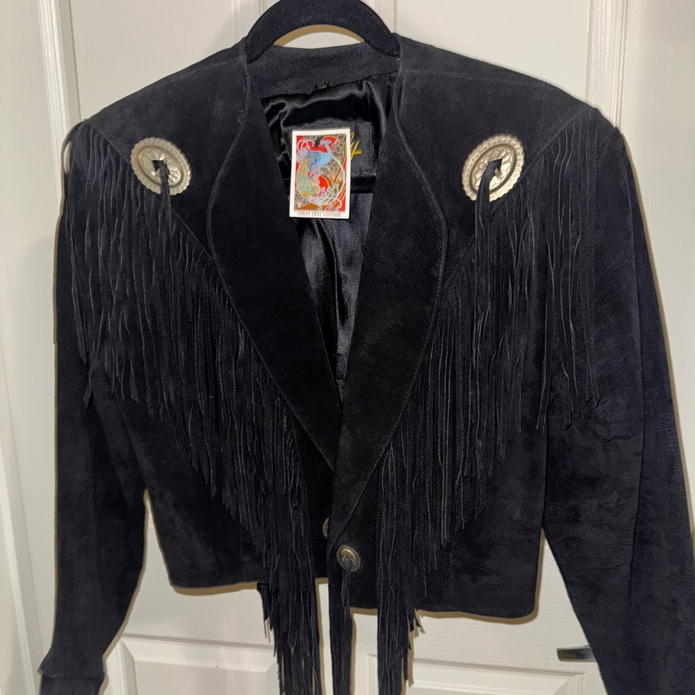 Scully Black Fringe Jacket